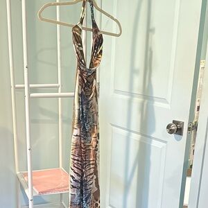 AKIRA Wild Pattern Halter Dress